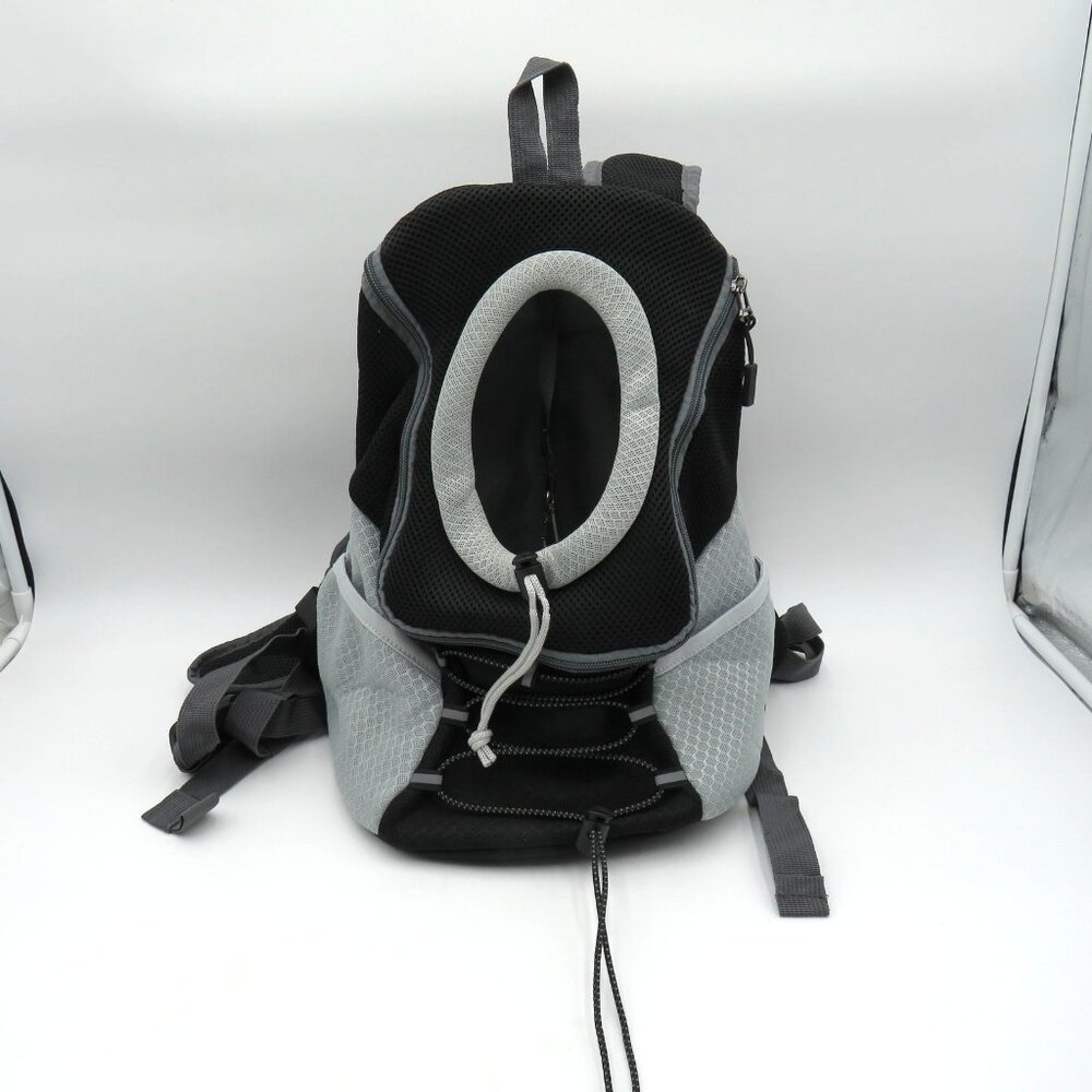 Pawaboo Pet Carrier Backpack Front Facing Dog Cat Size Small Gray Mesh Travel‎